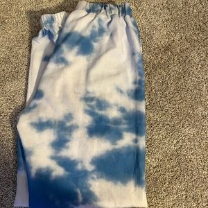 blue and white shein sweatpants